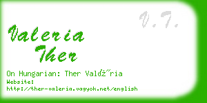 valeria ther business card